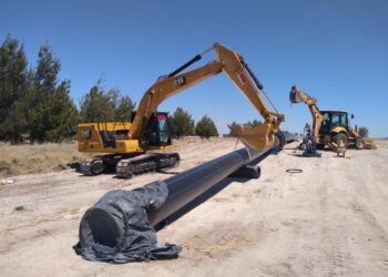 Acueducto La Florida II. La obra que beneficia a vecinos de San Luis, La Punta y Juana Koslay avanza con rapidez