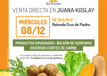 Sol Puntano estará hoy con la venta directa en la rotonda de Cruz de Piedra