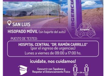 Refuerzo de los operativos de vigilancia activa: desde este jueves el Hospital Central “Ramón Carrillo” contará con un centro de hisopados móvil