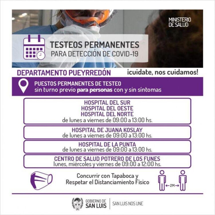 Refuerzo de los operativos de vigilancia activa: desde este jueves el Hospital Central “Ramón Carrillo” contará con un centro de hisopados móvil
