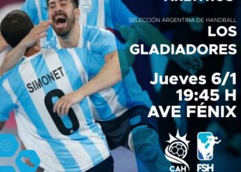 Guillermo Milano e integrantes del plantel de la selección argentina de handball “Los Gladiadores” brindarán una charla en el Ave Fénix