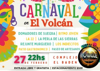 El Volcán se prepara para un domingo a puro carnaval y festejos