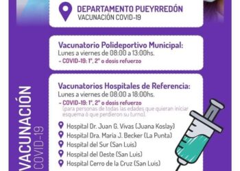 VACUNACIÓN COVID-19 EN DEPARTAMENTO PUEYRREDÓN .