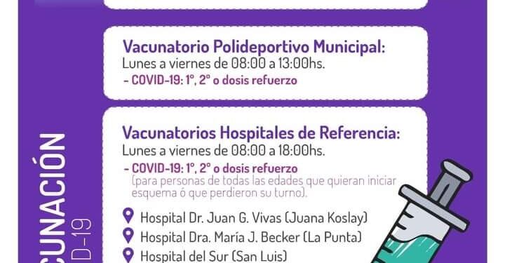 VACUNACIÓN COVID-19 EN DEPARTAMENTO PUEYRREDÓN .