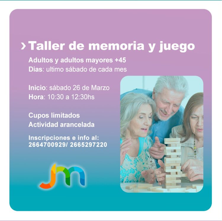 Inician talleres de memoria para Adultos Mayores