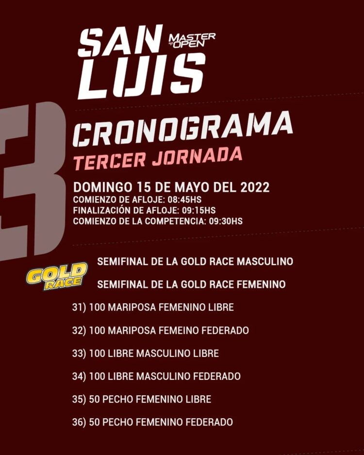 Realizarán en el Sierras Club la cuarta edición del M2O de Natación