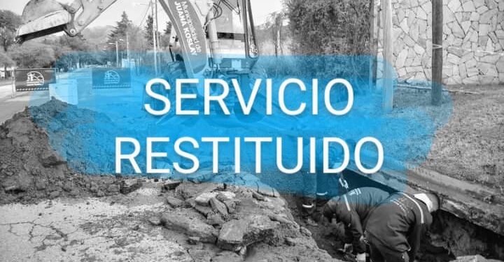 QUEDÓ ARREGLADO LA ROTURA DEL CAÑO DE DISTRIBUCIÓN DE AGUA QUE AFECTÓ A VARIAS ZONAS