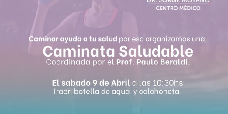 Realizarán una caminata saludable este sábado