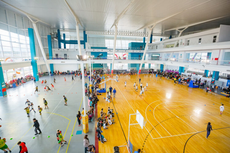 Niños del taller de básquet del Parque Urbano de Juana Koslay participaron en el 1° Encuentro Provincial de Mini Básquet en el Campus ULP