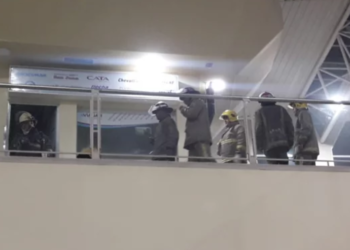 Controlaron un principio de incendio en una boletería de la EDIRO