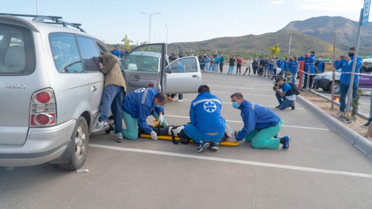 Concluyeron las jornadas de Emergencias Prehospitalarias: realizaron un simulacro de dos incidentes viales consecutivos