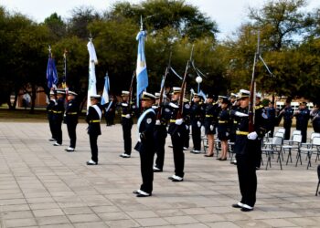 El Instituto de Superior de Seguridad Pública realizó su ceremonia de ascensos y cambio de abanderados