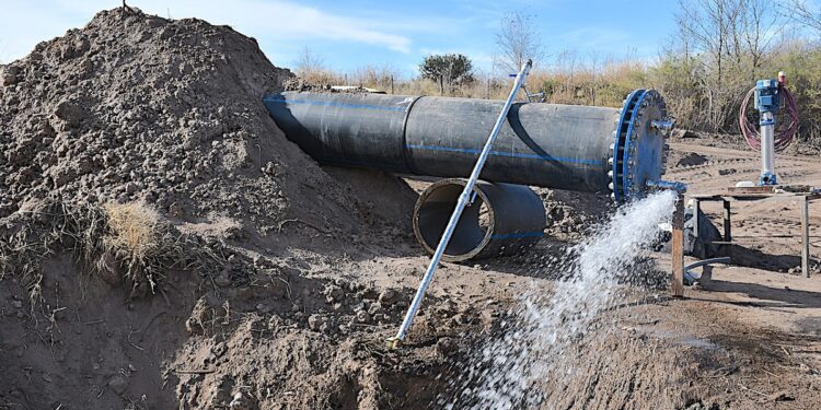 El Gobierno provincial amplió la obra del acueducto La Florida II y beneficiará al Volcán, Juana Koslay, La Punta y San Luis