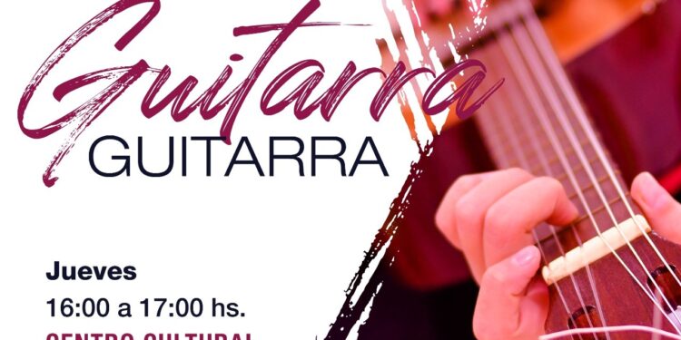 Se brindará un taller municipal de guitarra en el Centro Cultural
