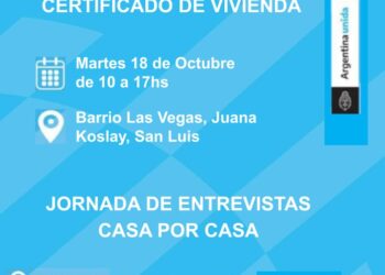 Relevamiento en los barrios populares de Juana Koslay