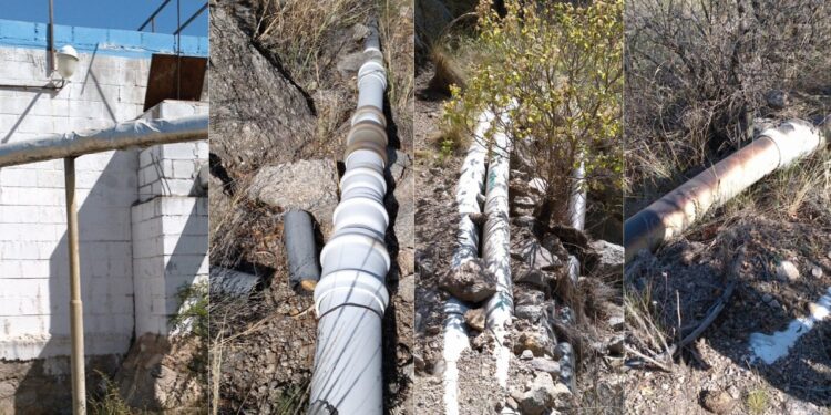 Inspeccionaron el azud arroyo Las Águilas en Potrero de los Funes