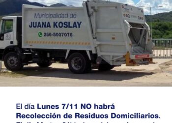Este lunes no habrá recolección de residuos