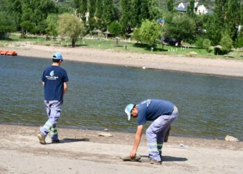 San Luis Agua reacondicionó la Playa Pública del Dique Potrero de los Funes
