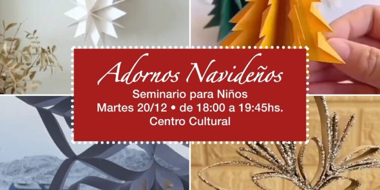 Seminario para niños sobre diseño de adornos de navidad