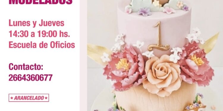 Se brindará un nuevo taller de modelados en pasta de azúcar