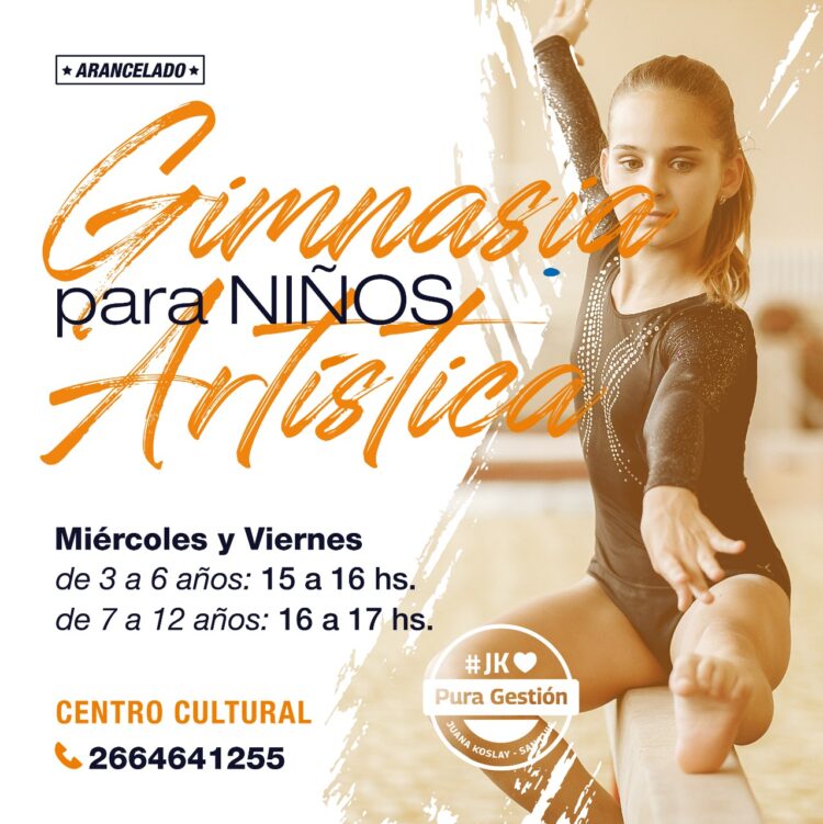 Nuevas clases de Gimnasia Artística en el Centro Cultura de Juana Koslay