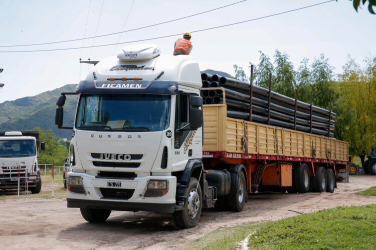 Comenzaron los trabajos logísticos para dar inicio a las obras hídricas en Potrero de los Funes