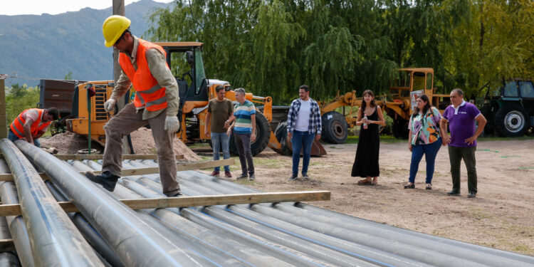 Comenzaron los trabajos logísticos para dar inicio a las obras hídricas en Potrero de los Funes
