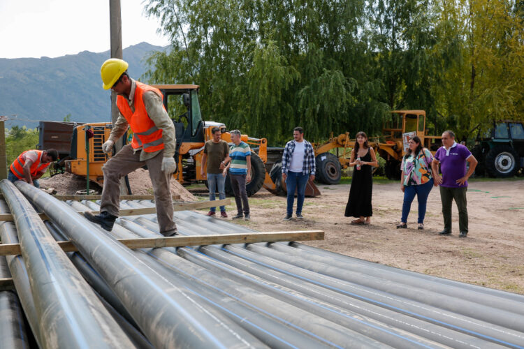 Comenzaron los trabajos logísticos para dar inicio a las obras hídricas en Potrero de los Funes