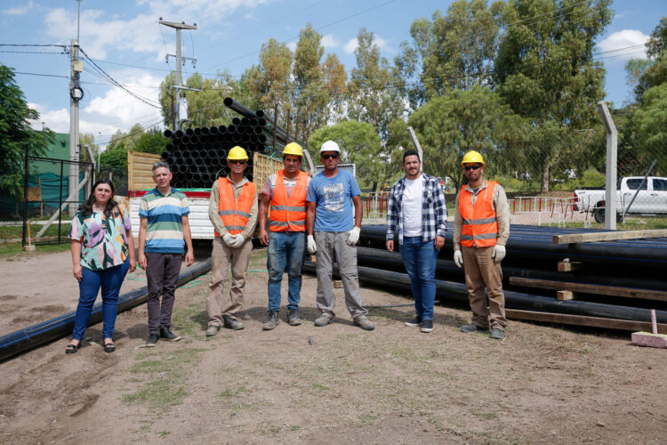 Comenzaron los trabajos logísticos para dar inicio a las obras hídricas en Potrero de los Funes