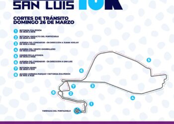Cortes y desvíos este 26 de marzo por la Media Maratón San Luis