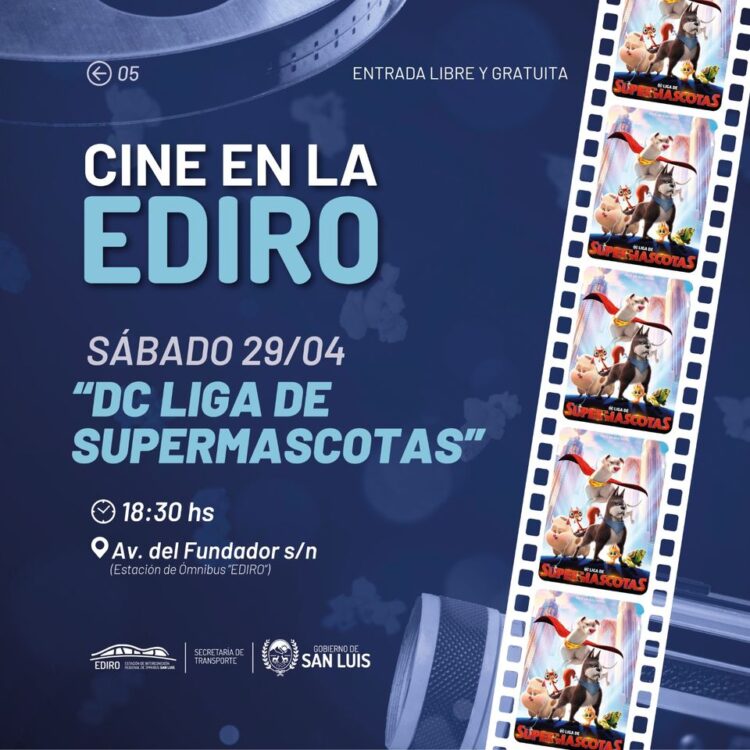 El cine gratuito de la EDIRO confirmó su grilla para abril