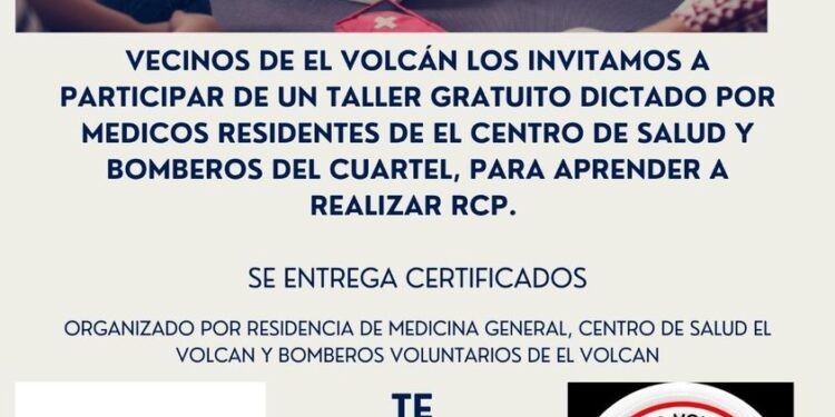 El Volcán: Dictarán un taller gratuito para aprender a realizar RCP