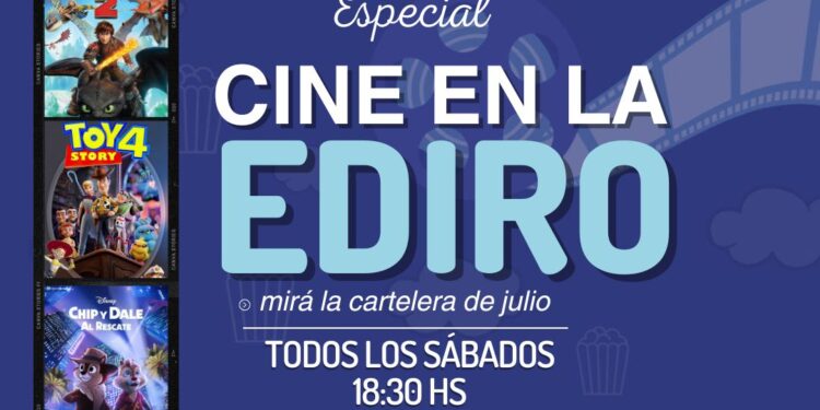 El cine gratuito en la EDIRO tiene su grilla para julio