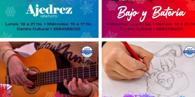 Más talleres en el Centro Cultural