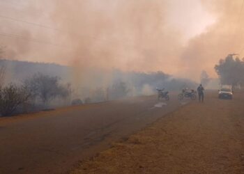 Continúan los focos igneos en la zona entre Potrero de los Funes y El Volcán