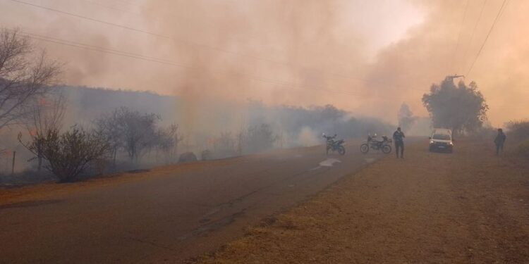 Continúan los focos igneos en la zona entre Potrero de los Funes y El Volcán