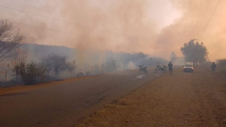 Continúan los focos igneos en la zona entre Potrero de los Funes y El Volcán