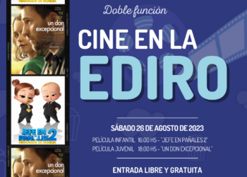Con funciones dobles, se confirmó la grilla de agosto para el microcine de la EDIRO