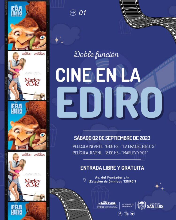 Septiembre llega con una nueva grilla confirmada del microcine de la EDIRO
