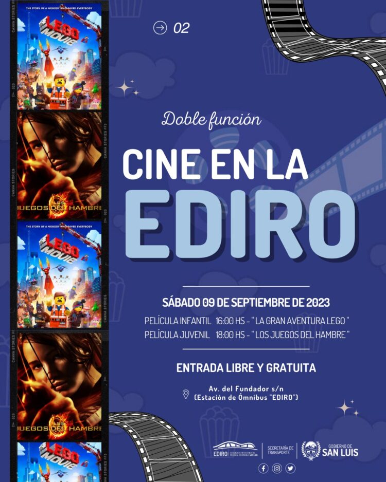 Septiembre llega con una nueva grilla confirmada del microcine de la EDIRO