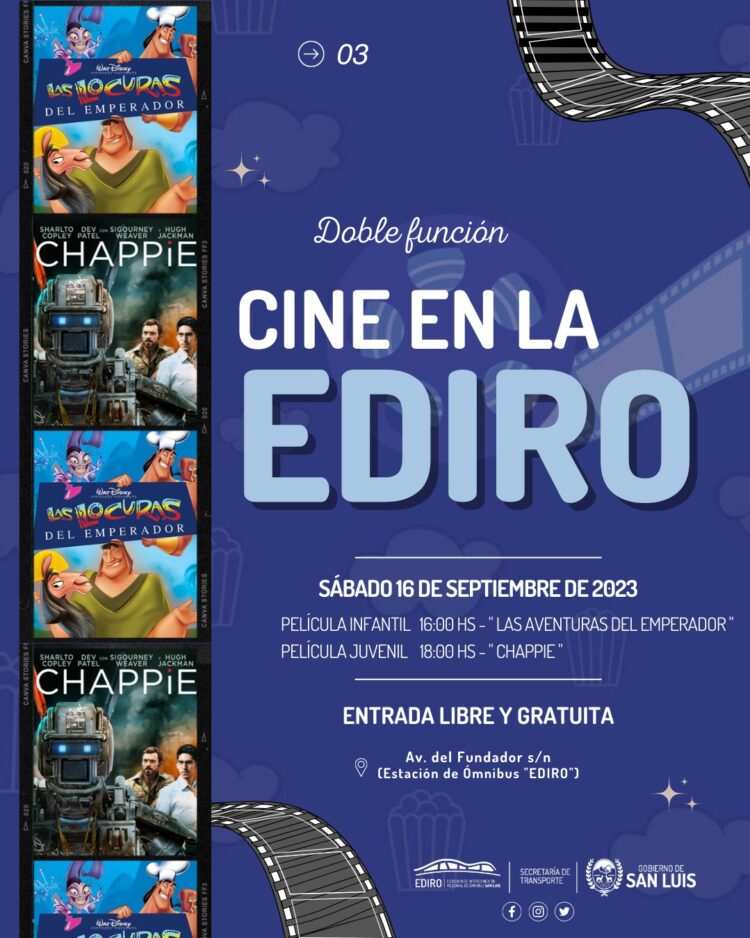 Septiembre llega con una nueva grilla confirmada del microcine de la EDIRO