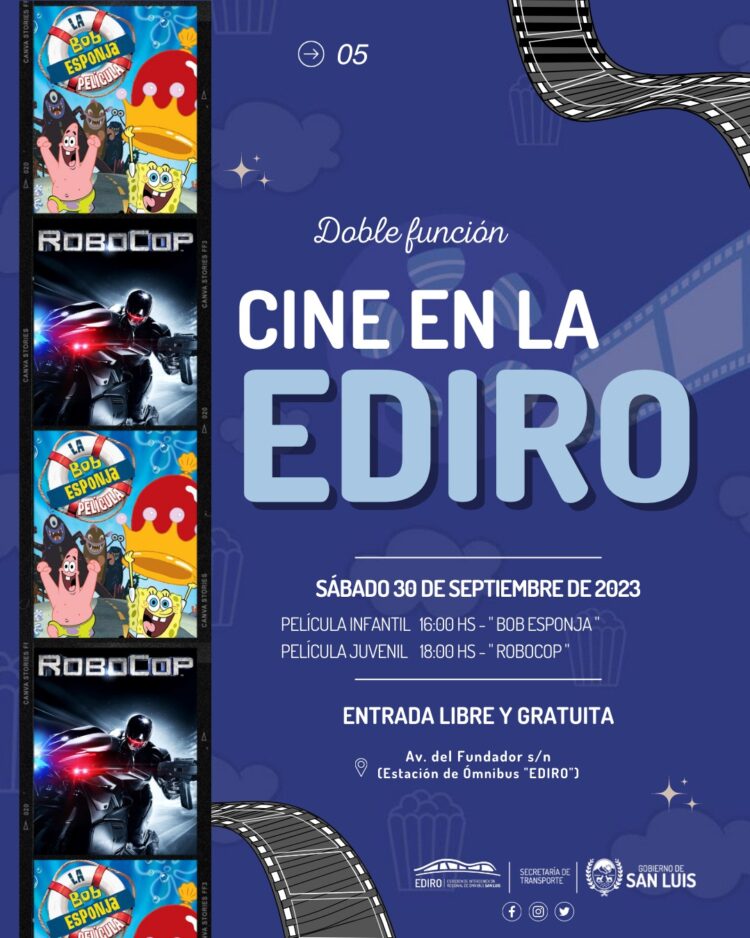 Septiembre llega con una nueva grilla confirmada del microcine de la EDIRO