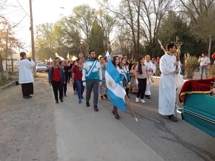 El Volcán: celebraron el día de la Virgen de la Guardia