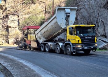 Mejora de los accesos a Juana Koslay: una obra que avanza en varios frentes