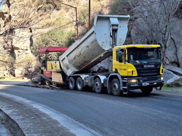 Mejora de los accesos a Juana Koslay: una obra que avanza en varios frentes
