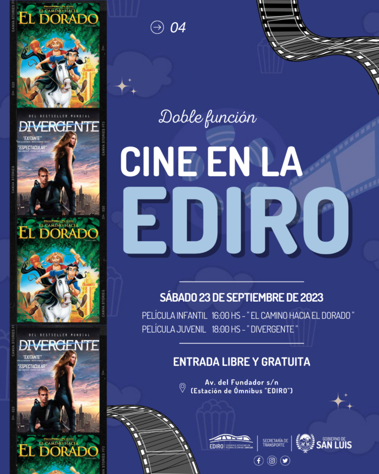 Septiembre llega con una nueva grilla confirmada del microcine de la EDIRO