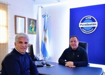 Juana Koslay: el intendente Videla recibió al gobernador electo Claudio Poggi