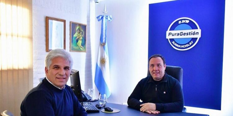 Juana Koslay: el intendente Videla recibió al gobernador electo Claudio Poggi