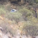 Un auto se desbarrancó en el Camino hacia el Mirador