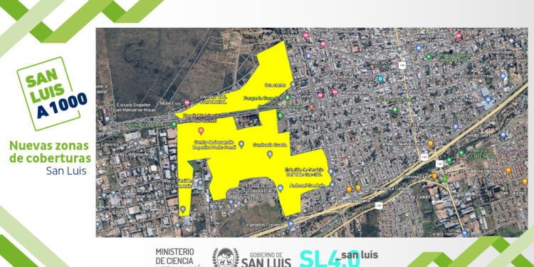 San Luis a Mil: Nuevas zonas de cobertura en San Luis, Donovan y La Florida